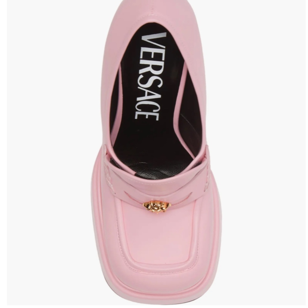 NIB $1425 Versace Platform Loafer Pump in Candy Oro Versace - size 10US / 40EU - Picture 5 of 6